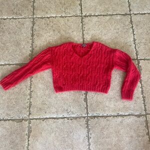 Cupcake Clothing Ltd red crop sweater